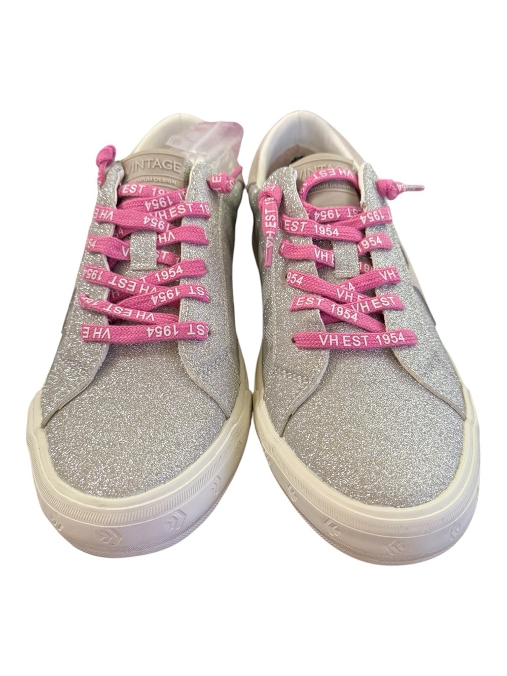 Vintage Havana Grande Silver Checkered Multi Sneakers Women’s Size 11 NIB